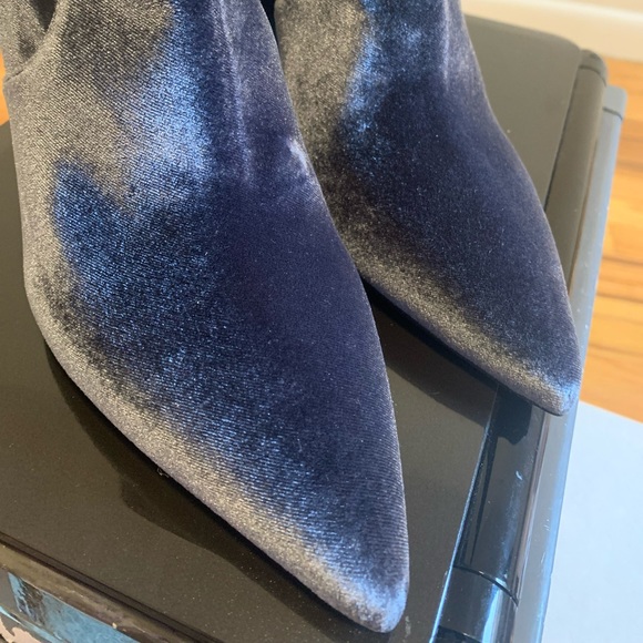 Prada Calzature Donna Velvet Velluto Stretch Bootie - Picture 2 of 11